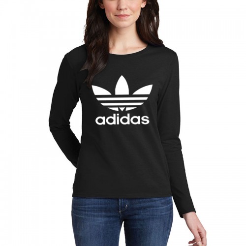 Adidas Full Sleeves T Shirt in Black